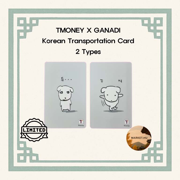 TMONEY X GANADI บัตรขนส่งเกาหลี 2 ประเภท Due..., Kku Beog/Korea กว้างการใช้งานและบัตรจ่ายร้านสะดวกซื