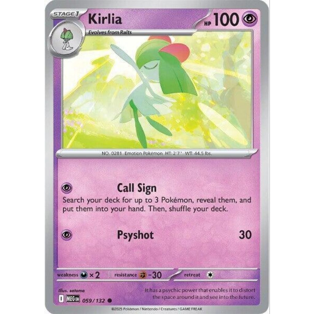 Kirlia - ME01: Mega Evolution (MEG) ME01: Mega Evolution Pokemon TCG Trading Card Game