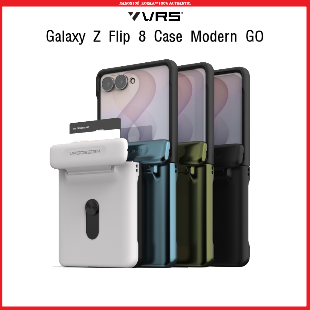 [VRS Design] เคส Galaxy Z Flip 8 Modern GO | เคสใส่บัตรแบบสไลด์