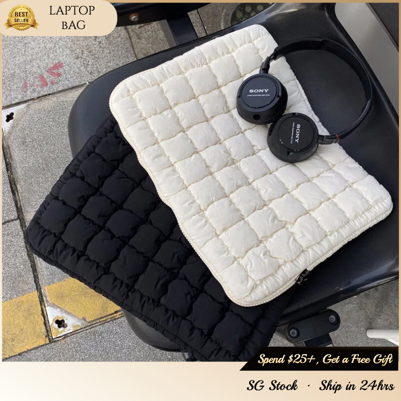 Puffy Cloudy Laptop Bag x Laptop Sleeve for 13,14,15 นิ้ว x Korean Cute Laptop Case