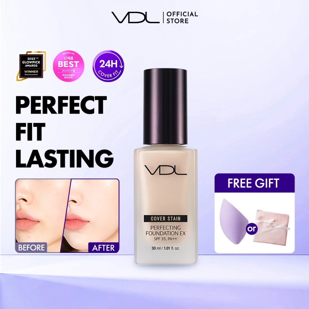 VDL Cover Stain Perfecting Foundation 13ml | Perfect Fit Longwear & Full Coverage