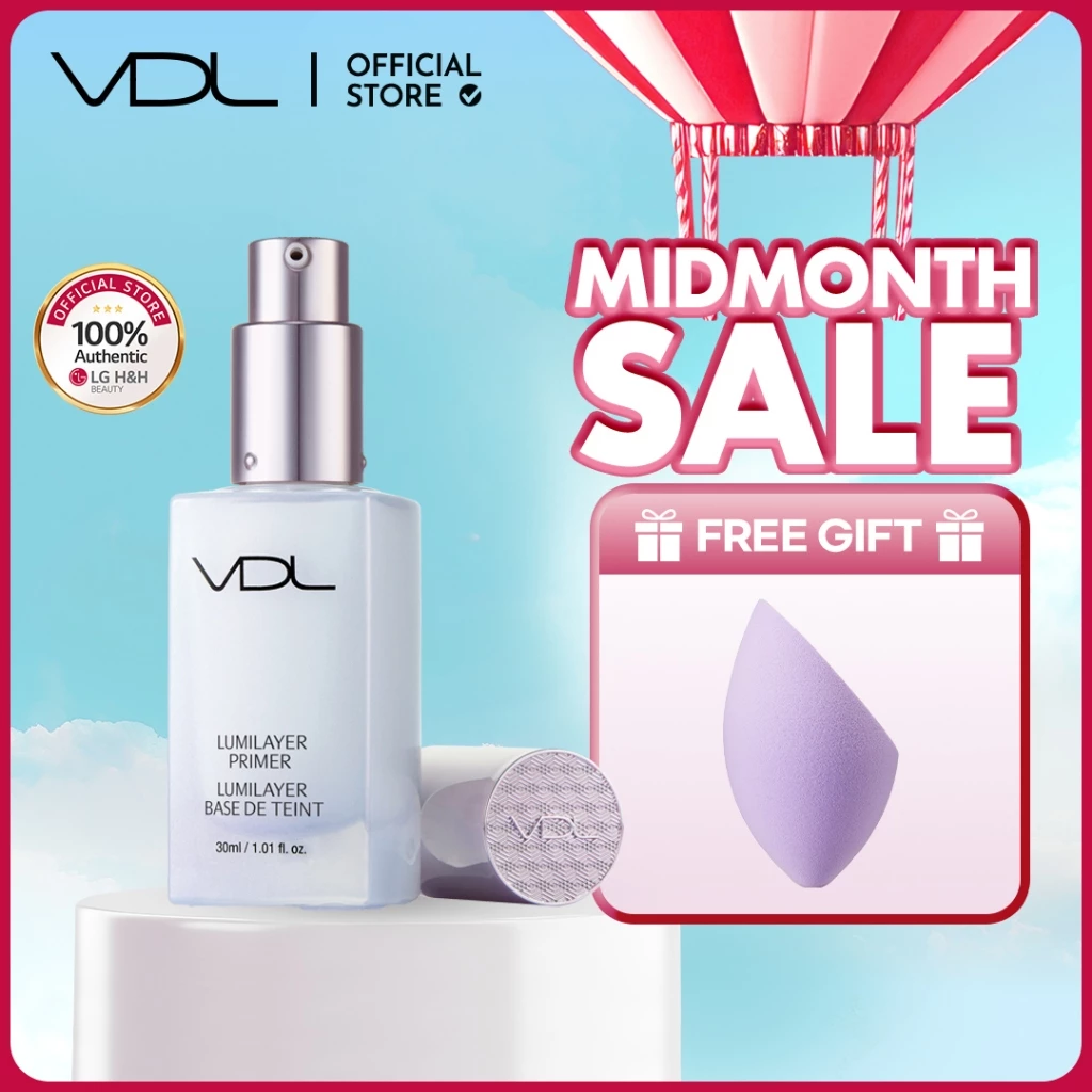 VDL Lumilayer Primer 30ml | เมคอัพเบส ไพรเมอร์ เพิ่มความกระจ่างใส ผิวหน้าเนียน ใส ติดทนนาน กันน้ำ กันเหงื่อ | Makeup Base Brightening Long Lasting Waterproof | LGBEAUTY OFFICIAL