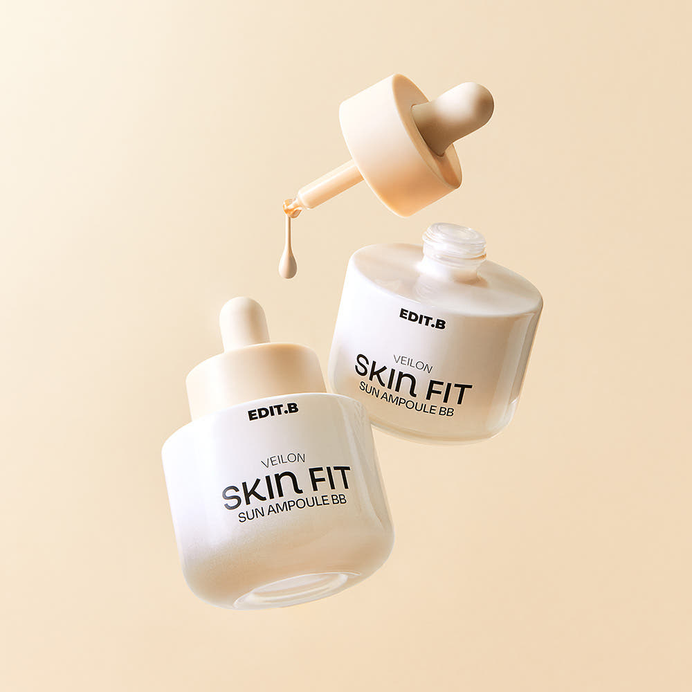 EDIT.B Veilon Skin Fit Sun Ampoule BB Cream 30ml SPF50+ PA++++ 01 Bright 02 Natural Moisturizing K-B