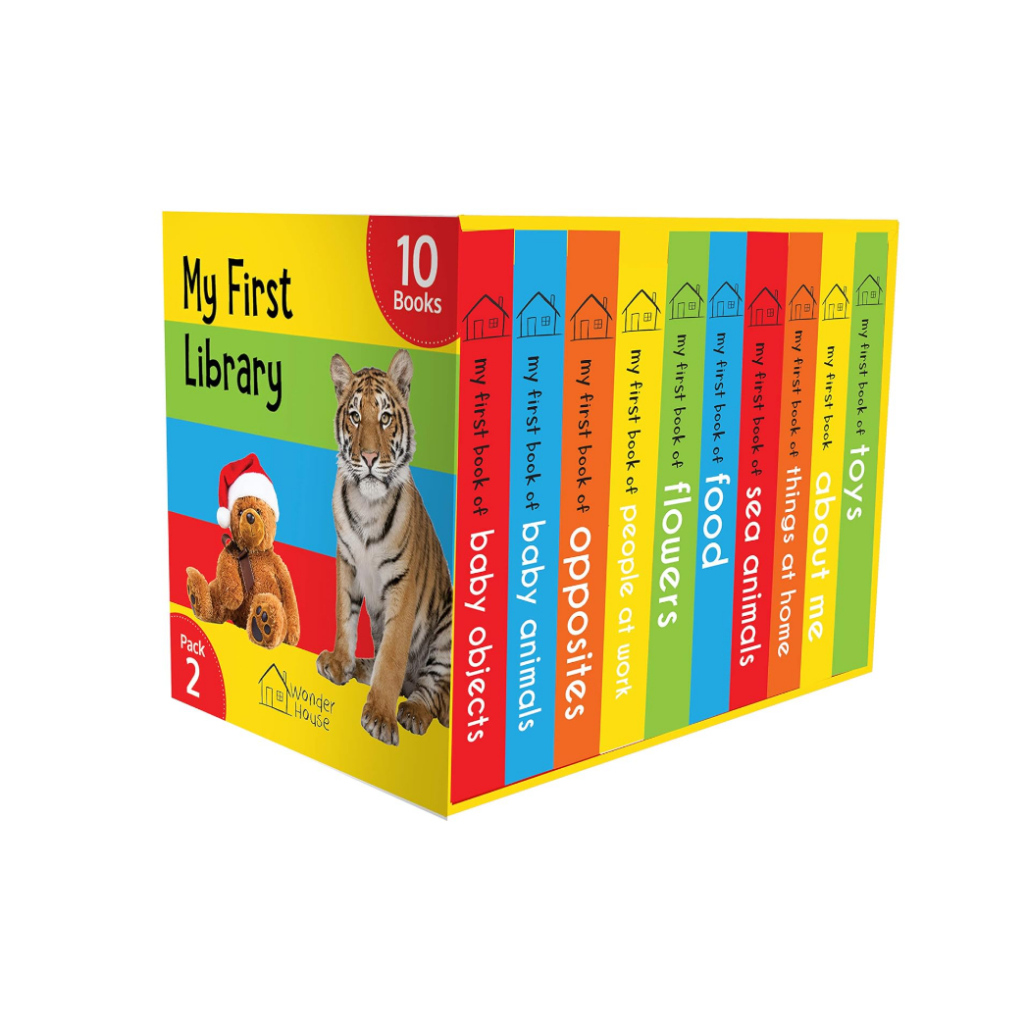 Wonder House My First Library Pack 2 : Boxset of 10 Board Books for Kids โดย Wonder House Book