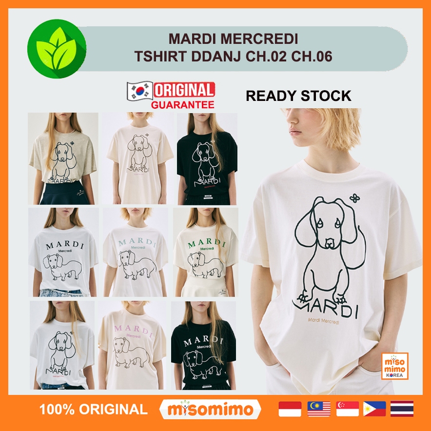Mardi Mercredi TSHIRT DDANJI CH.02 CH.06 เสื้อยืดของแท้ 100% (คอกลม แขนสั้น)