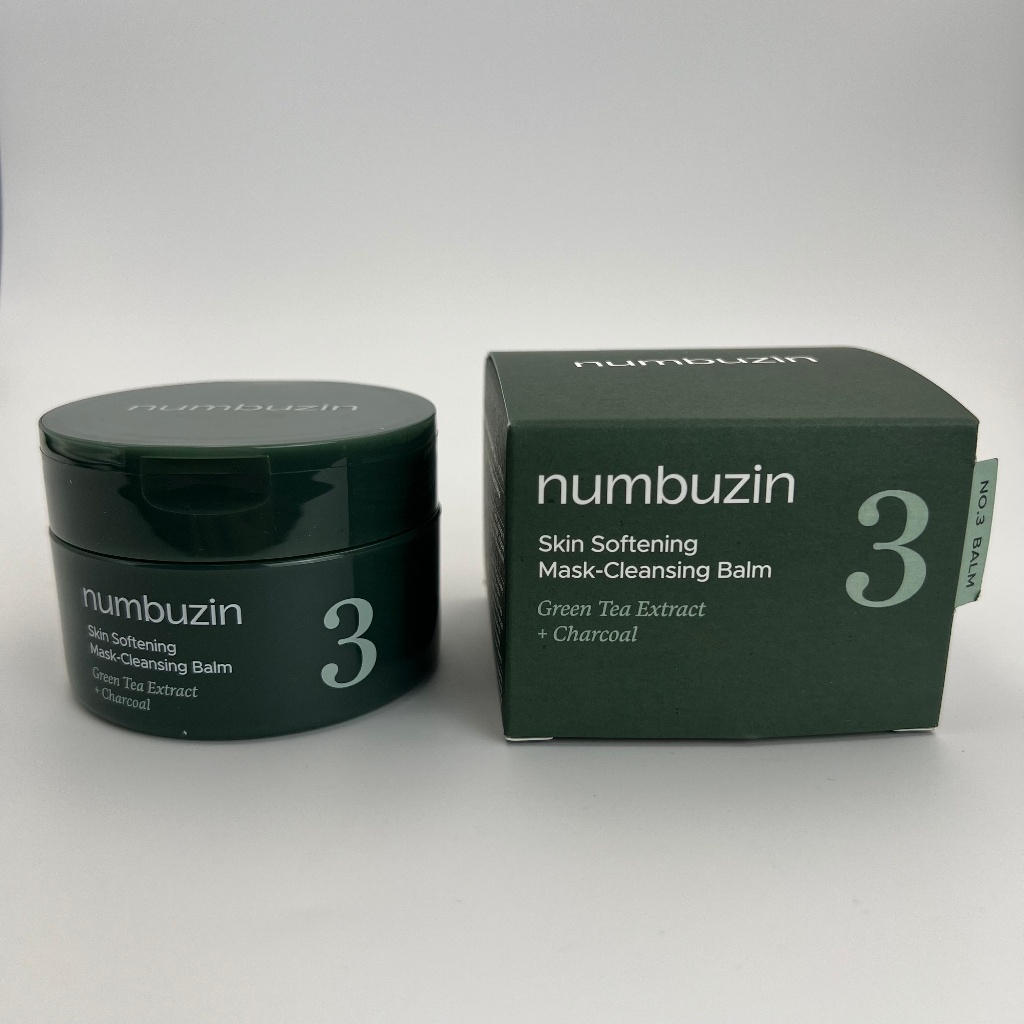 [numbuzin] NO.3 Skin Softening Mask-Cleansing Balm with Green Tea and Charcoal 85g