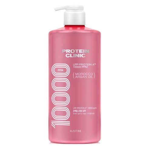 Elastine Protein Clinic 10000 น้ํามันอาร์แกนโมร็อกโก High Nutrition โปรตีนแชมพู Peach Blossom 1L Dam
