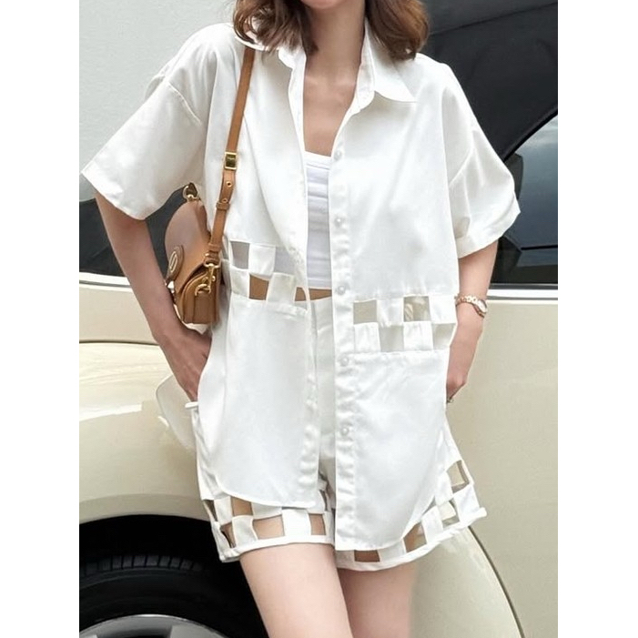 TETRIS SHORT-SLEEVES SHIRT / SHORTS พร้อมส่ง (สั่งแยกชิ้น)