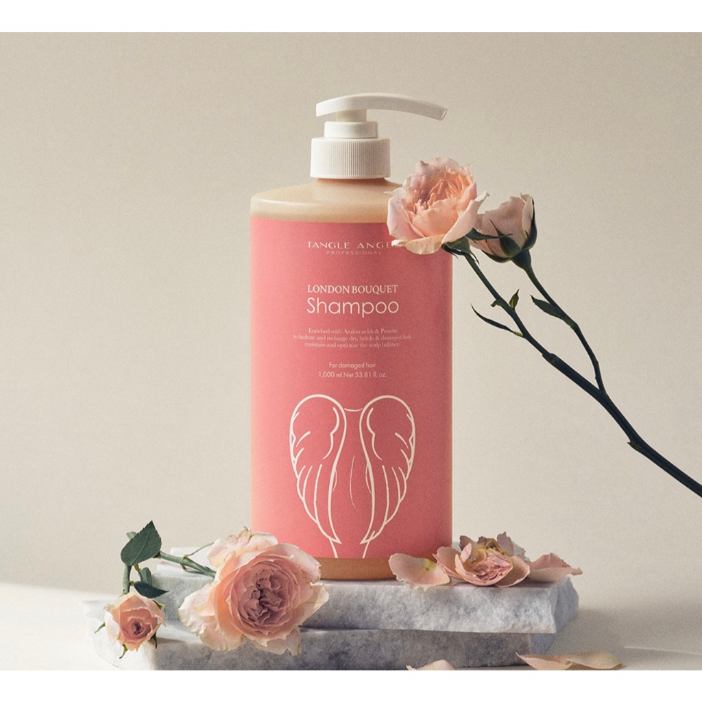 Tangle Angel London Bouquet แชมพู 1000ml | อะมิโน แอซิด แอนด์ โปรตีน สกาล์ป แคร์ แชมพู สําหรับผมเสีย