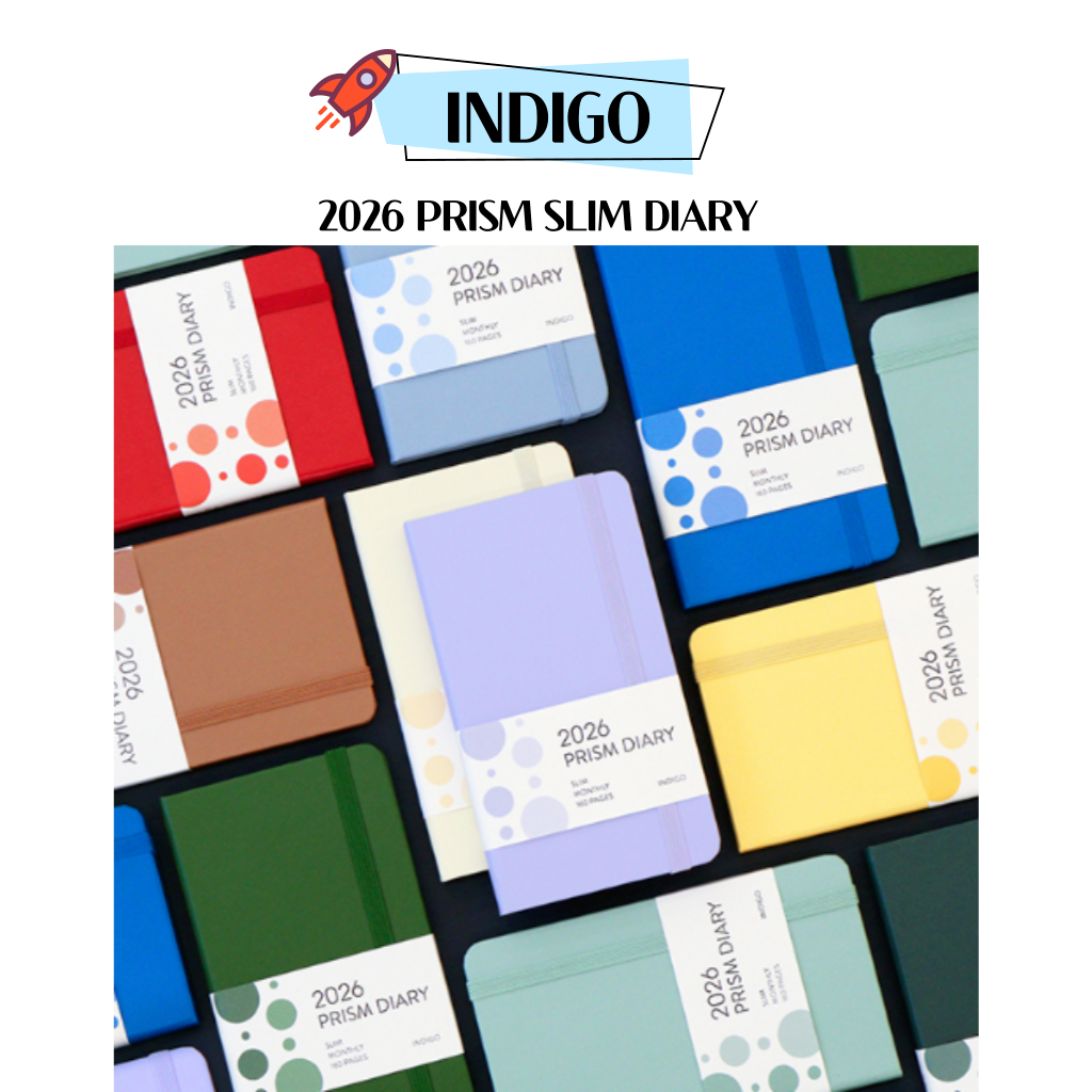 [INDIGO] 2026 PRISM DIARY Slim ชนิดรายเดือน 160 หน้า
