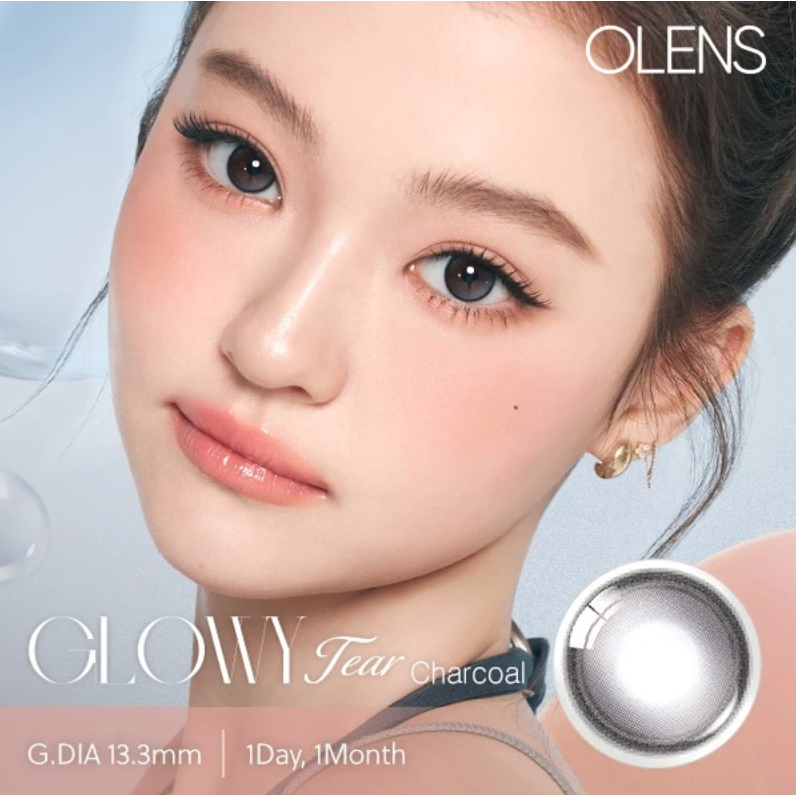 OLENS Glowy Tear Charcoal 1Day 20p + เคส