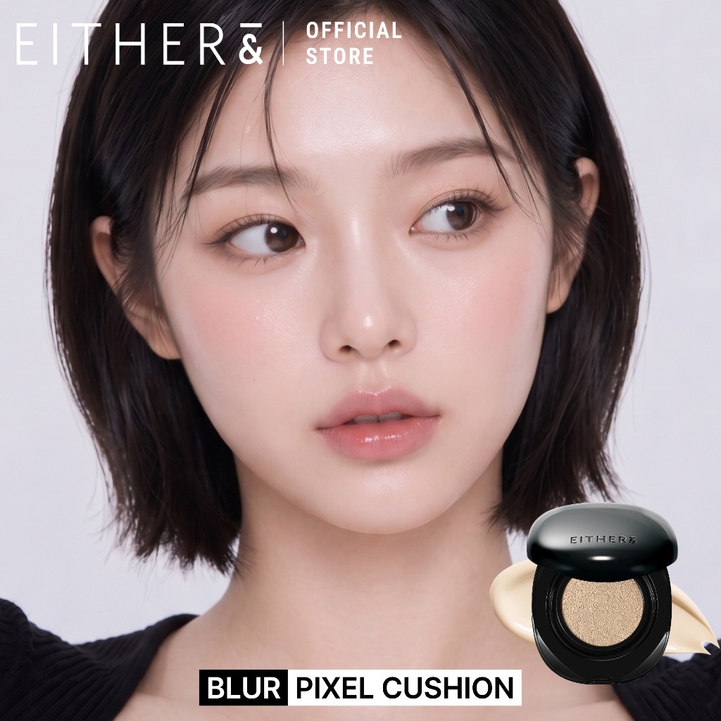 EITHER& คุชชั่น Blur Pixel Cushion 12g SPF50+ PA+++ │ ปกปิดเนียนกริบ คุมมันดีเยี่ยม ติดทนนาน