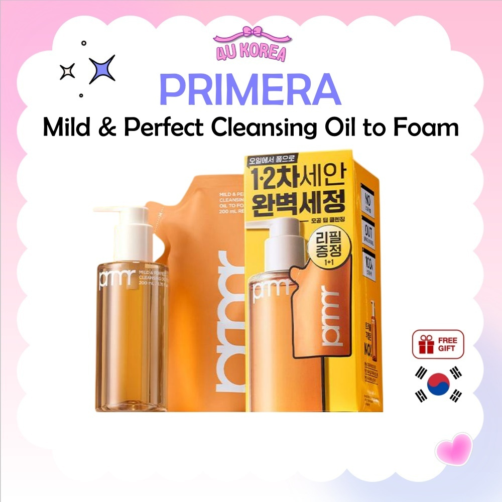 PRIMERA Mild & Perfect Cleansing Oil to Foam คลีนเซอร์ออยล์ 200ml / K-BEAUTY
