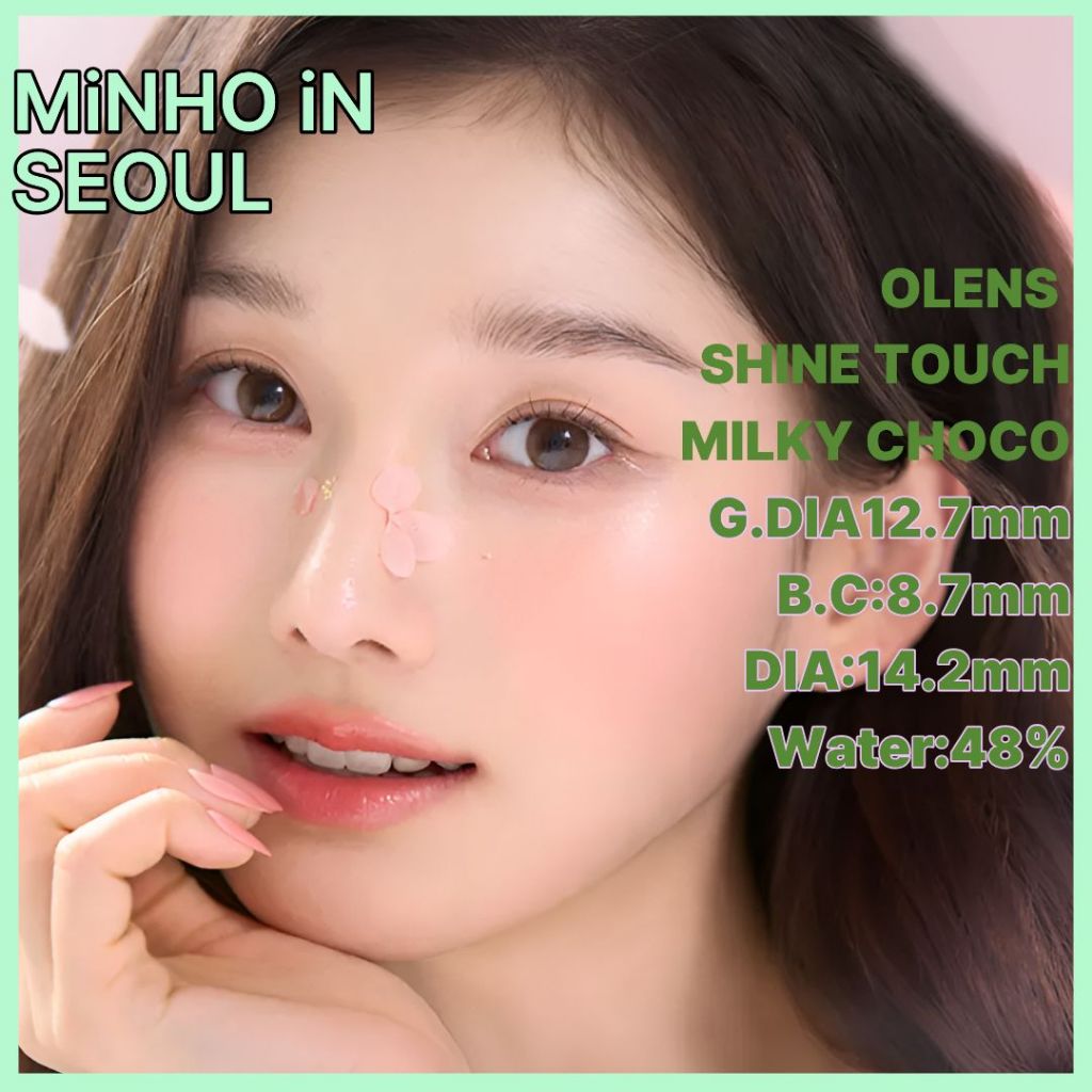 OLENS SHINE TOUCH MILKY CHOCO Month – 1 สี  | คอนแทคเลนส์สี MILKY CHOCO รายเดือน K-Beauty 2p 1 กล่อง