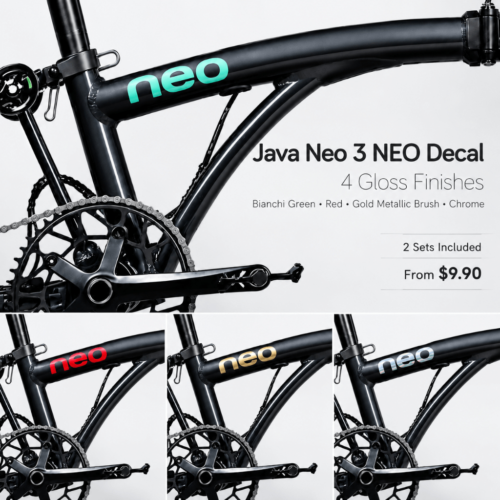 Java Neo 3 Trifold NEO Decal สติกเกอร์กรอบเงาสติกเกอร์โลโก้ 2 ชุดฟรี Pasting