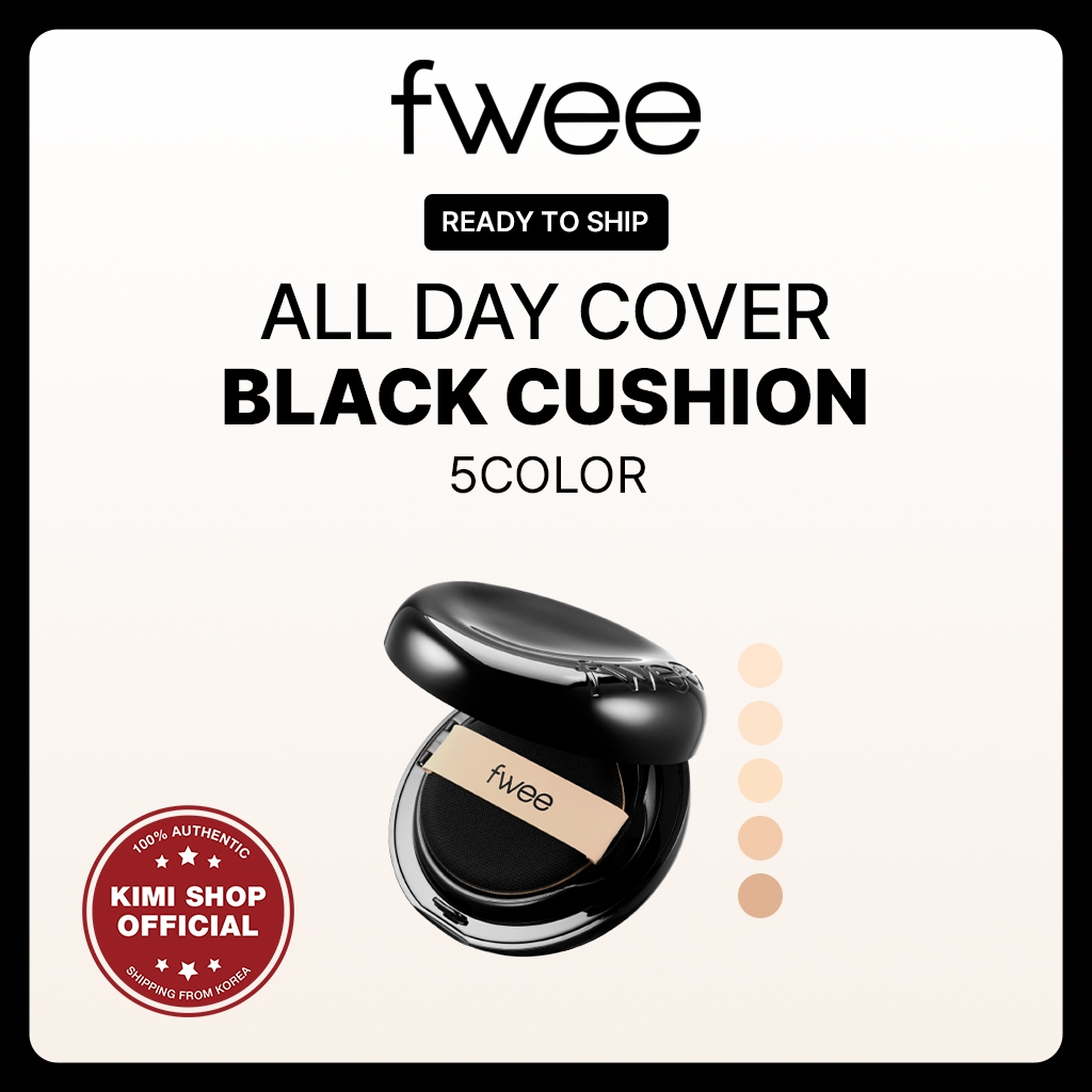 [FWEE] All Day Cover Black Cushion Refill Set 5Colors (สินค้าหลัก + รีฟิล)