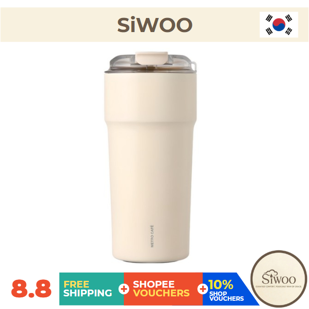 LocknLock, Lock&Lock Metro Cafe Ceramic Tumbler 650ML, Vanilla Latte