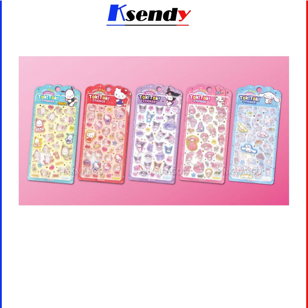 Sanrio Embossed Sticker ( 3D , 5 Designs )