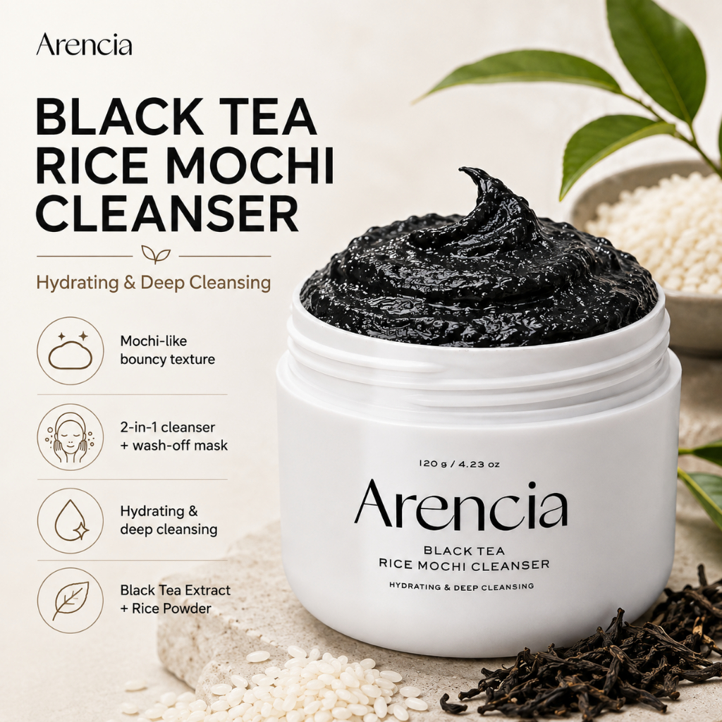 [Arencia] น้ํายาทําความสะอาดโมจิข้าวชาดํา 120g