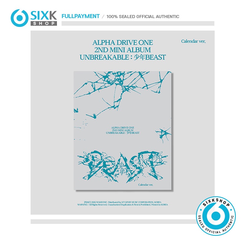 ALPHA DRIVE ONE (ALD1) 2nd Mini Album [UNBREAKABLE : BEAST] (Calendar ver)