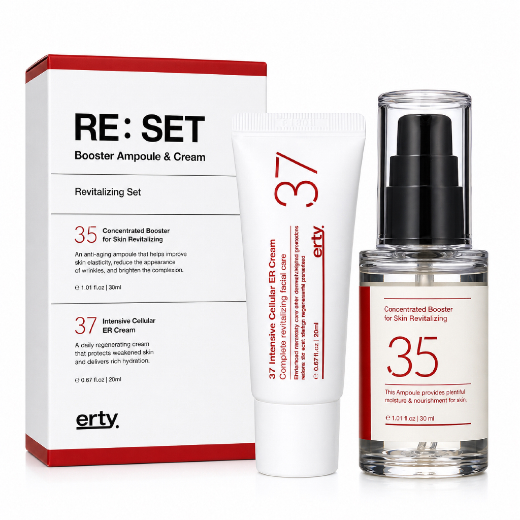 [ERTY] RE:SET 35 Ampoule + 37 Cream Set | สกินแคร์ความงามระดับมืออาชีพ