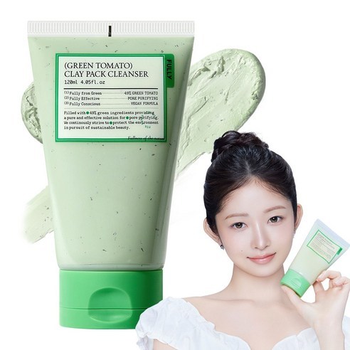 FULLY Vegan Green Tomato Clay Pack Cleanser – 120ml