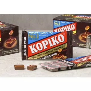 [Kopiko] ลูกอมกาแฟปราศจากน้ําตาล 32g 12 แพ็ค