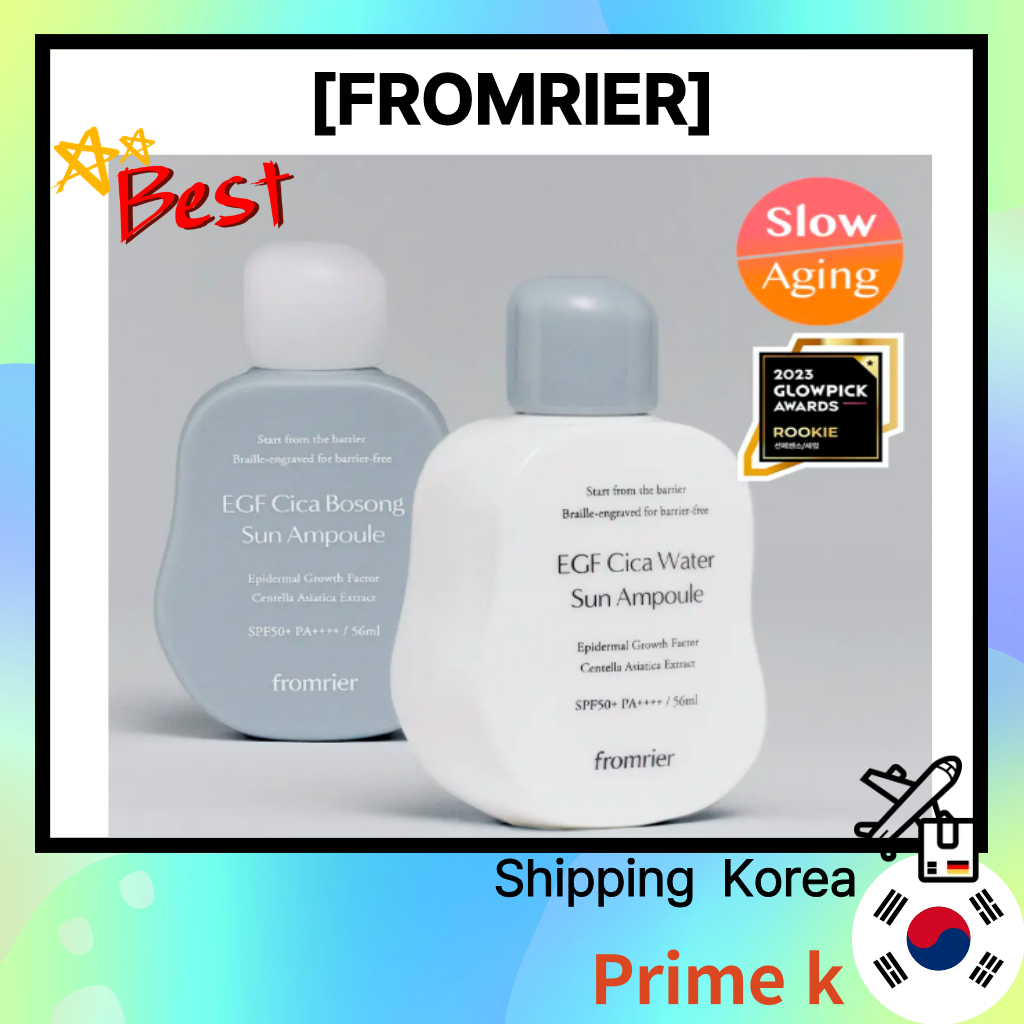 [FROMRIER] EGF Cica water/Cica Bosong Sun Ampoule SPF50+ PA++++ 56ml/Daily Sun Care Ampoule/UV Prote