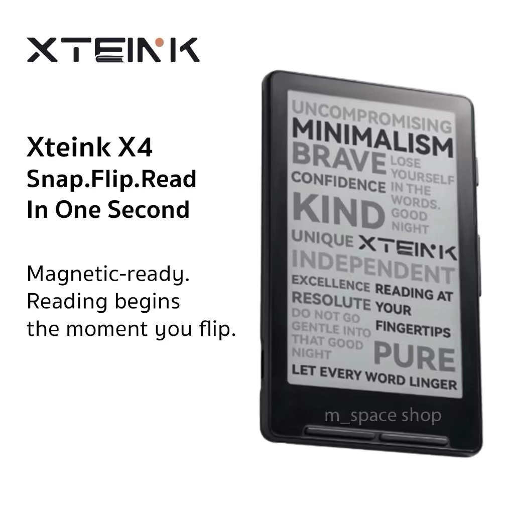 ราคาพิเศษ 1,800 🔥 【พรีออเดอร์】 Xteink X4 - Magnetic Ready, Ultra-Thin Paper-like eReader