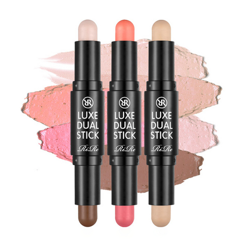 RiRe Luxe Dual Contouring Stick 3g 3 ประเภท | 3D Face Shading Highlighter คอนซีลเลอร์ Blusher