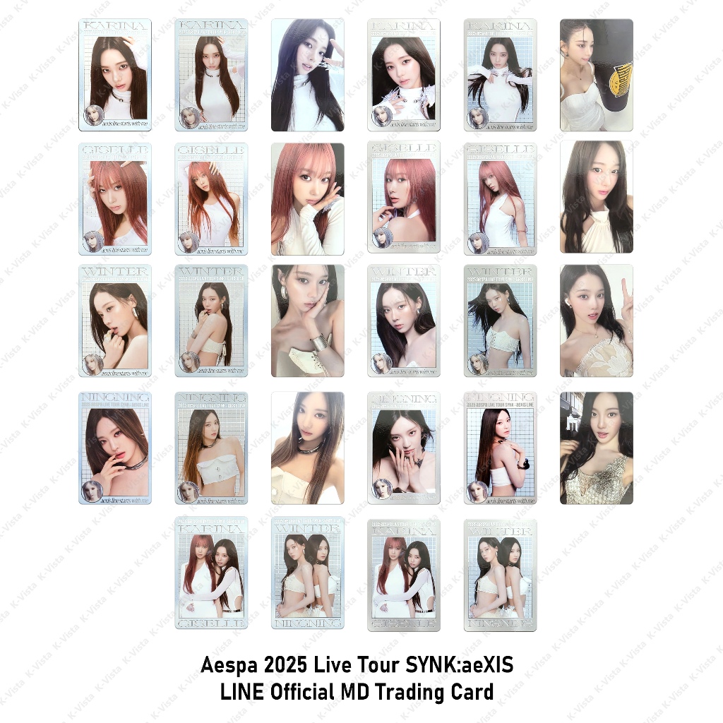 Aespa 2025 Live Tour SYNK:aeXIS LINE การ์ดสะสม MD อย่างเป็นทางการ
