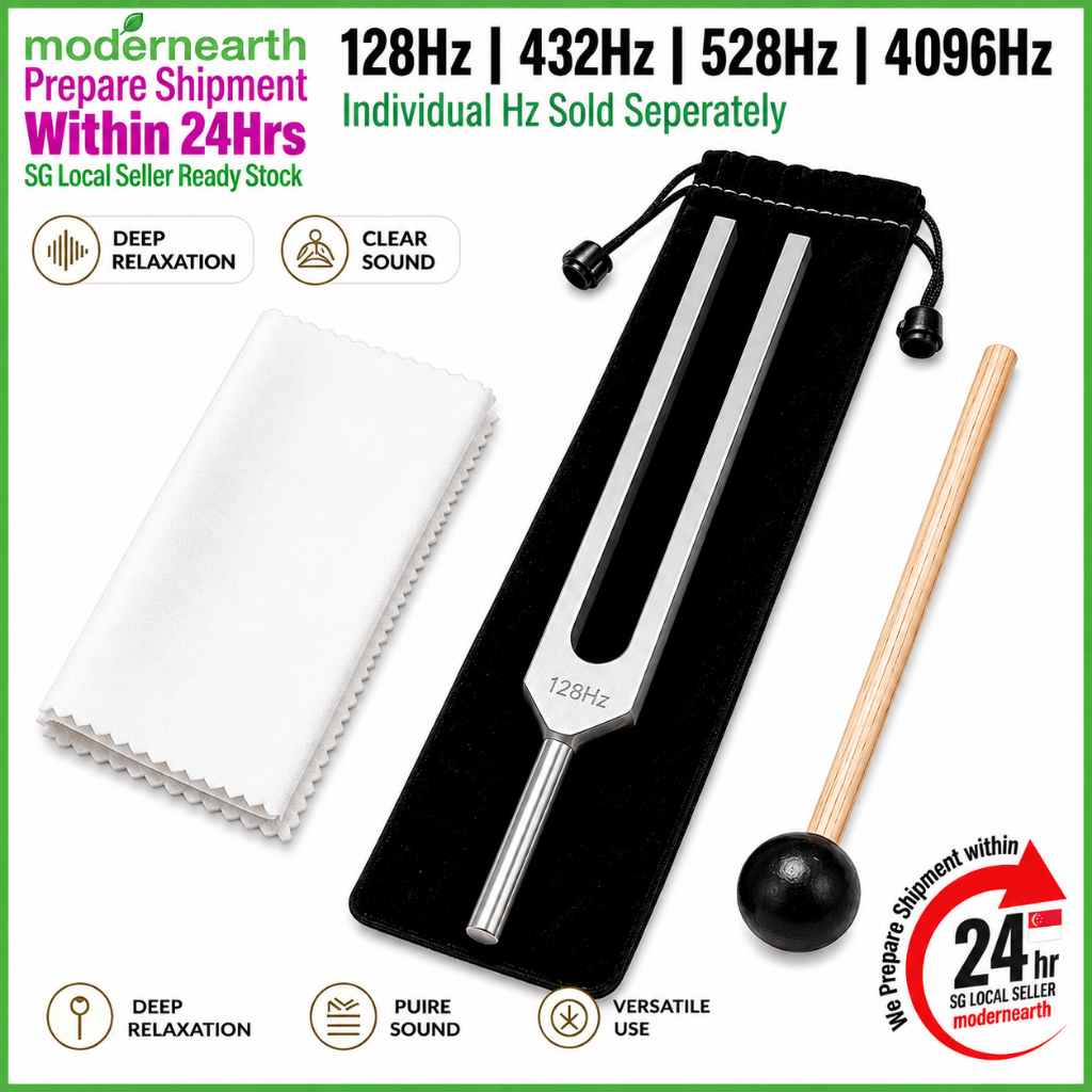 Healing ความถี่ปรับแต่งส้อมสมาธิผ่อนคลายเครื่องมือบําบัดเสียง 128Hz 432Hz 528Hz 4096Hz ชุด