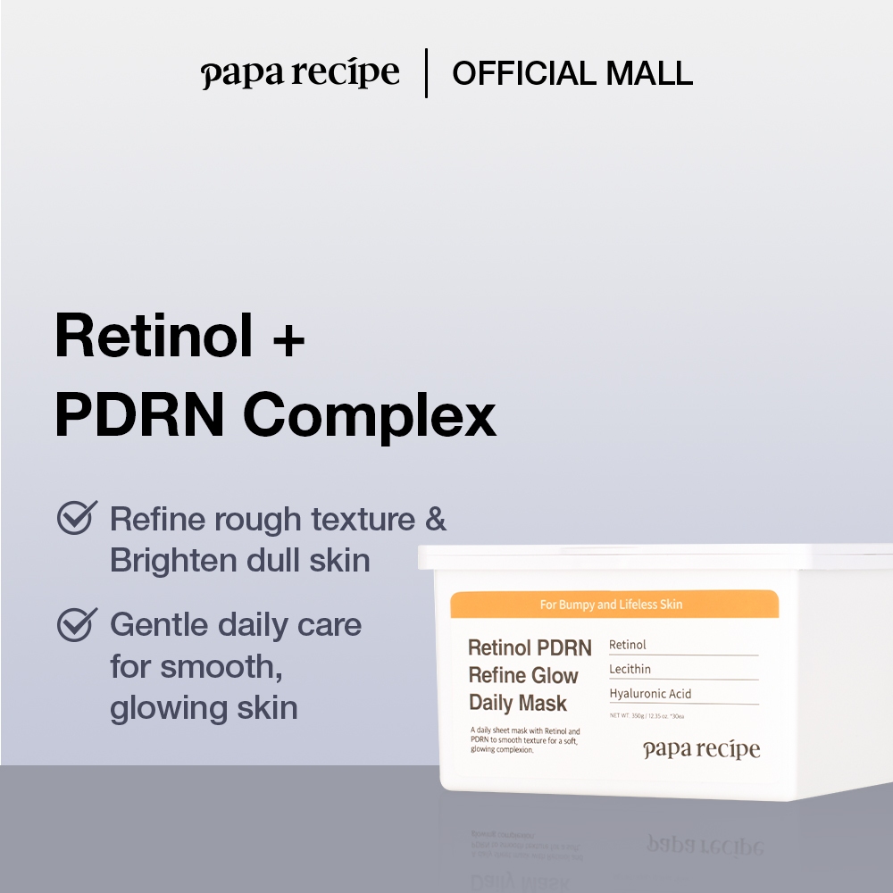 papa recipe Retinol PDRN Refine Glow Daily Mask (350g /30 sheets)