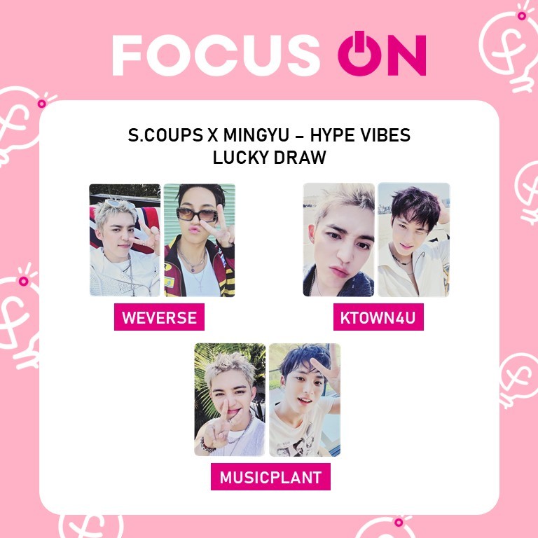 S.COUPS X MINGYU CXM LUCKYDRAW WEVERSE KTOWN4U MUSICPLANT HYPE VIBES PHOTOCARD