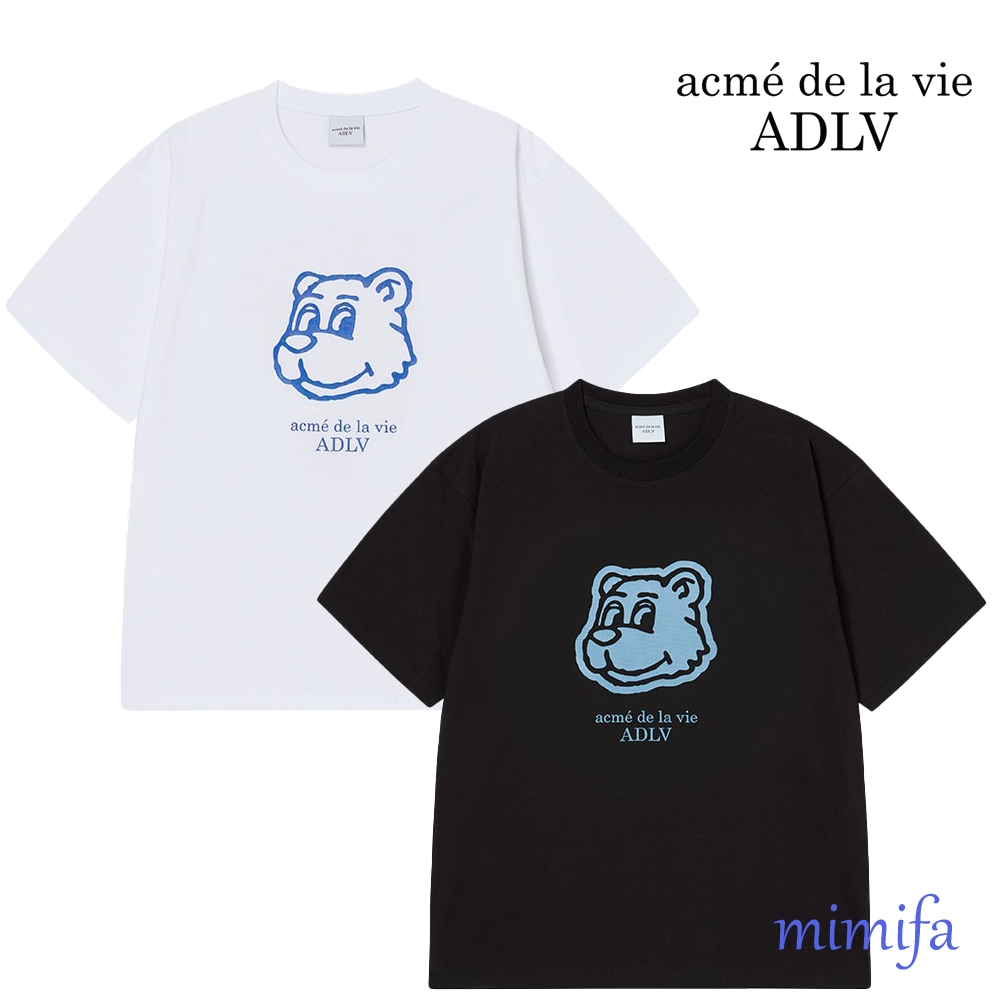 [acme de la vie ADLV] [Oversized]AC BEAR MESH FACE SHORT SLEEVE T-SHIRT
