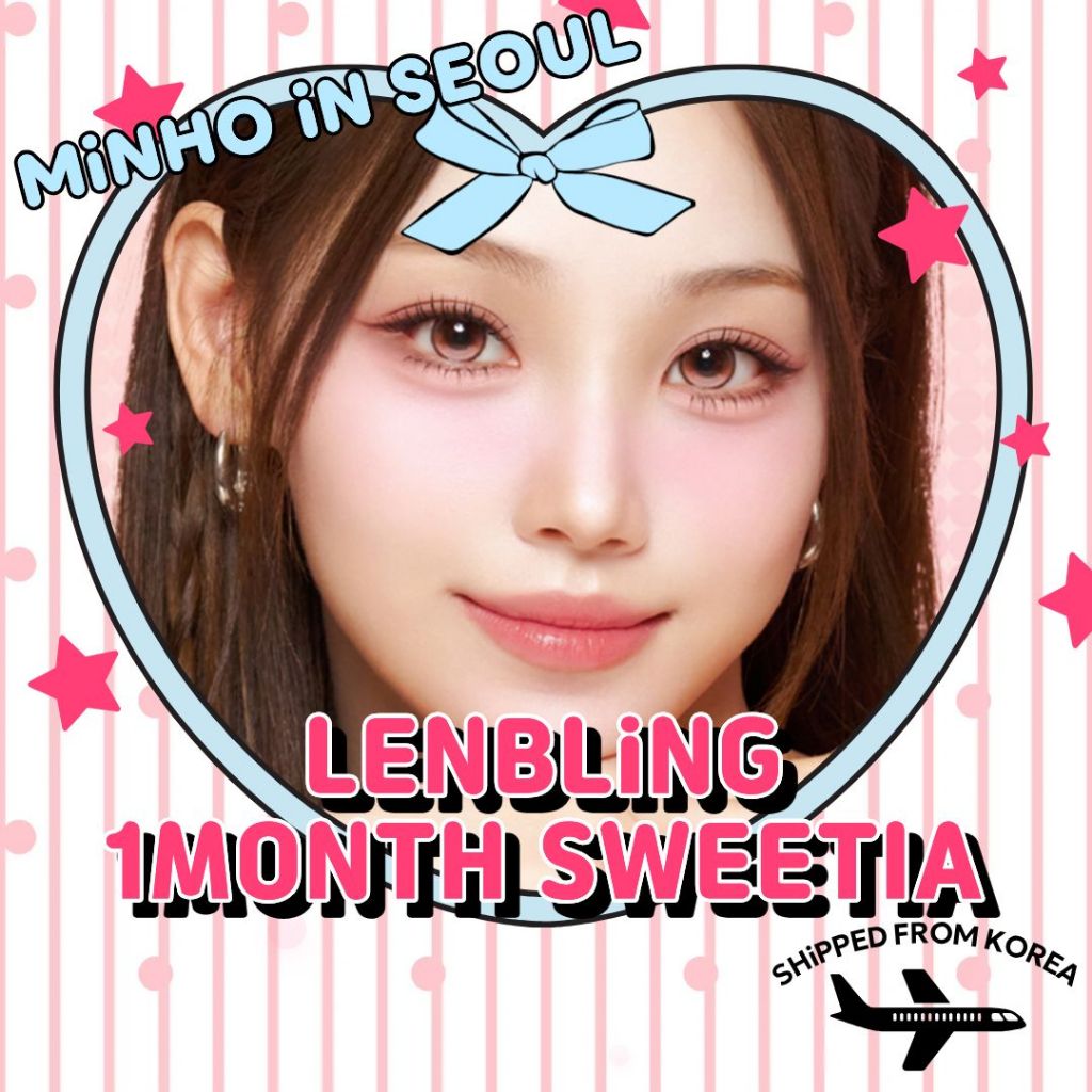 LENBLING NEW SWEETIA คอนแทคเลนส์ 3 สี 1 เดือน| G.DIA 13.4 มม. K-Beauty Sunmuse เลนส์เครื่องสําอาง