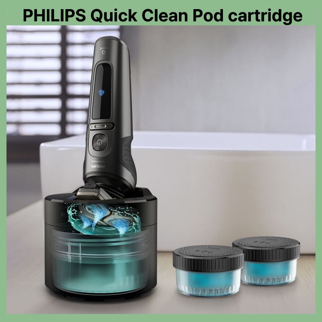 PHILIPS ตลับทําความสะอาดเครื่องโกนหนวด Quick Clean Pod CC12/51 160ml x 2