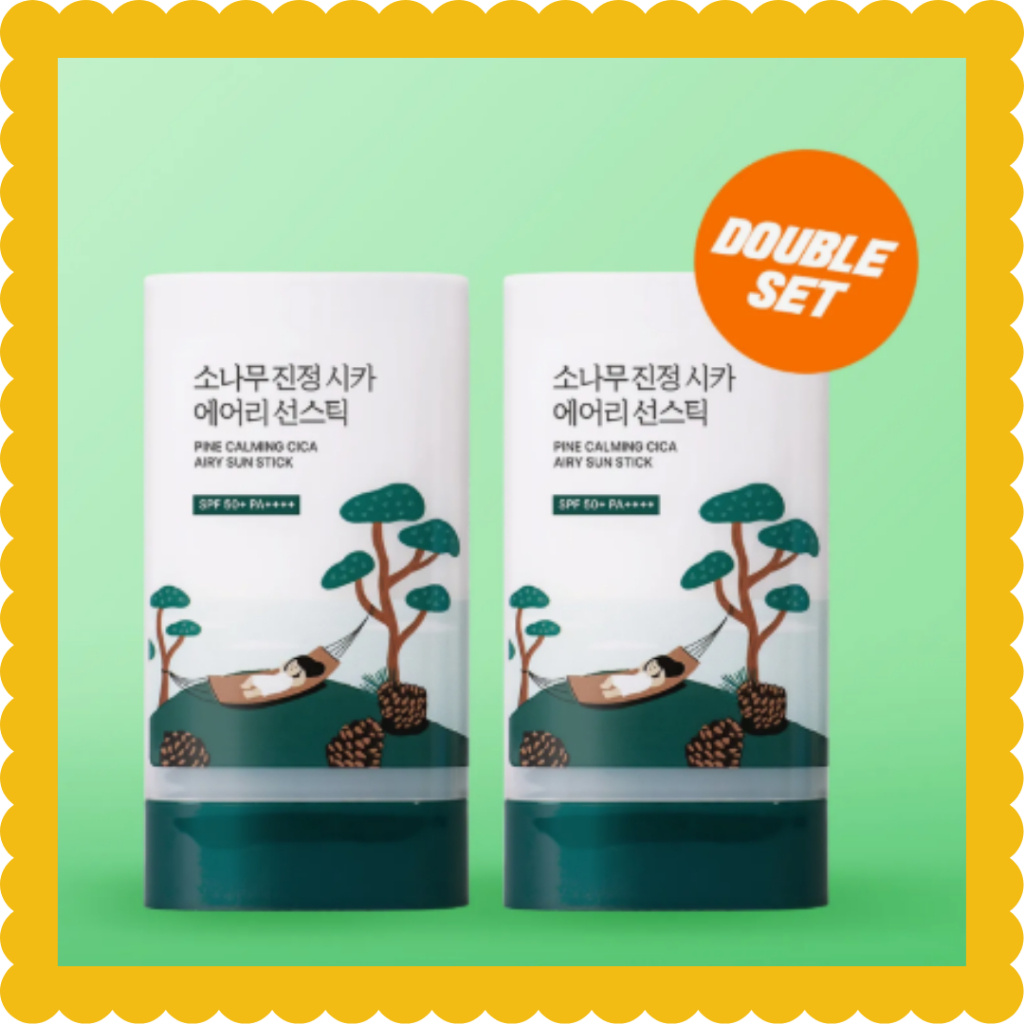 [ROUND LAB] Pine Calming Cica Airy Sun Stick 19g +19g ROUNDLAB