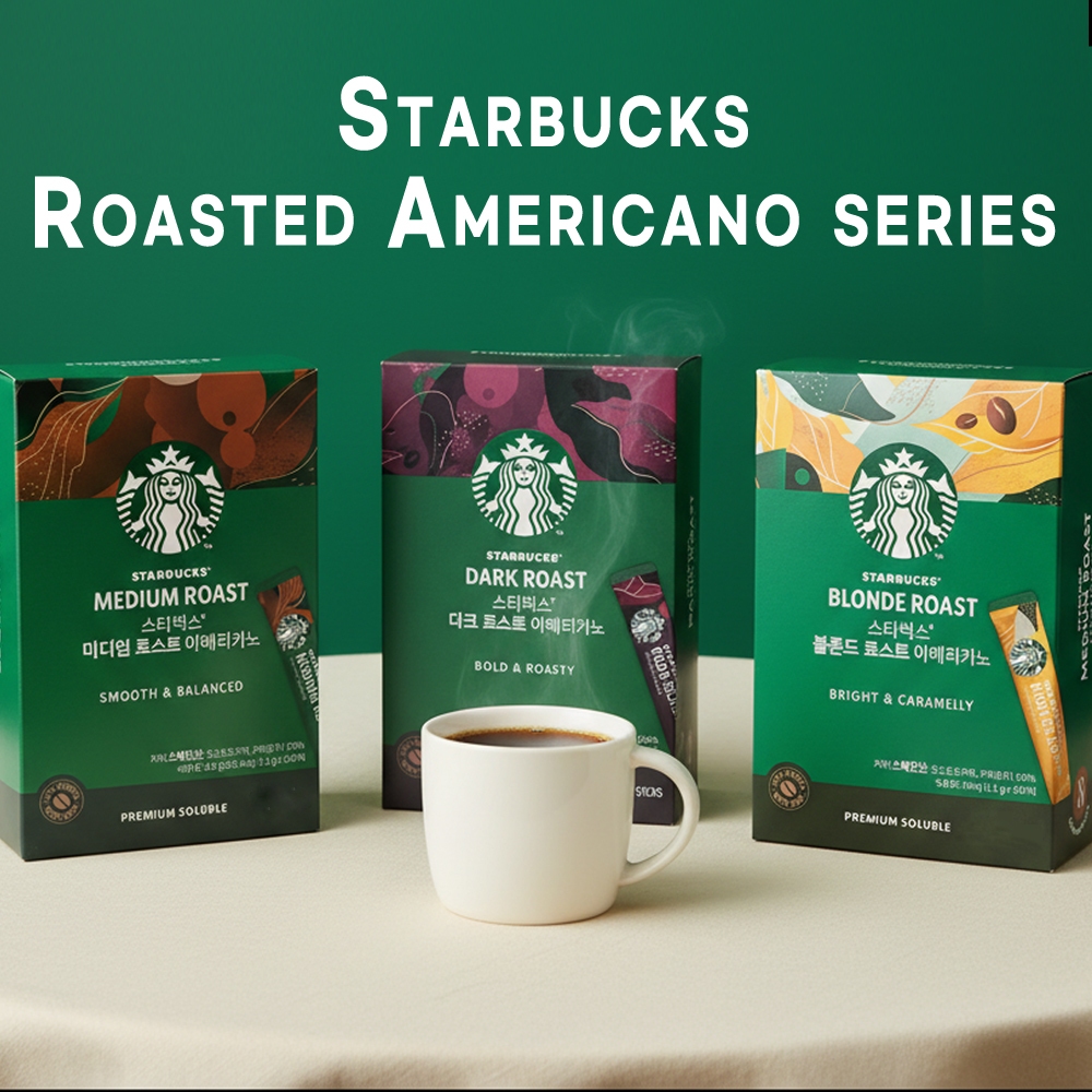 Starbucks Americano Coffee Collection - พันธุ์คั่วปานกลางเข้มสีบลอนด์