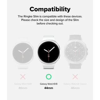 Ringke Slim สําหรับ Galaxy Watch 9 / 8 44mm เคสแข็งป้องกันรอยขีดข่วนน้ําหนักเบา