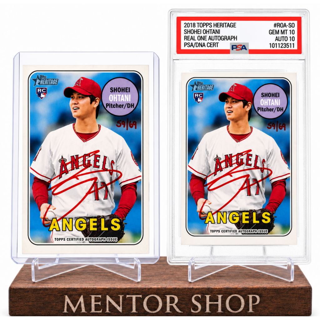[ร้านเมนเตอร์] ✨ Shohei Ohtani Heritage Rookie Auto Card – A Timeless Classic พร้อมลายเซ็น Facsimile