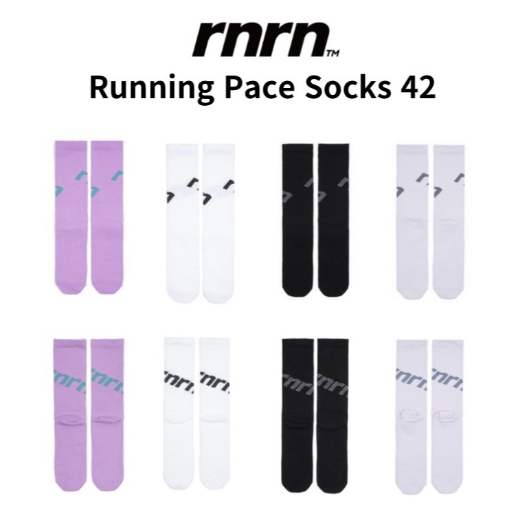 rnrn RACE Performance Socks 42 3D ถักการบีบอัดติดตั้งถุงเท้าวิ่งลูกเรือ