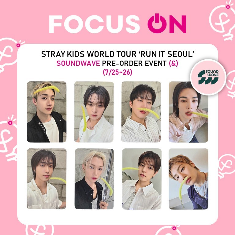 Stray Kids RUN IT SEOUL งานพรีออเดอร์ SOUNDWAVE Photocard