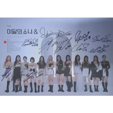 K-POP [มือสอง] LOONA – 4th Mini Album & [All Members ลายเซ็นที่เขียนด้วยลายมือ, CD โปรโมชั่น]