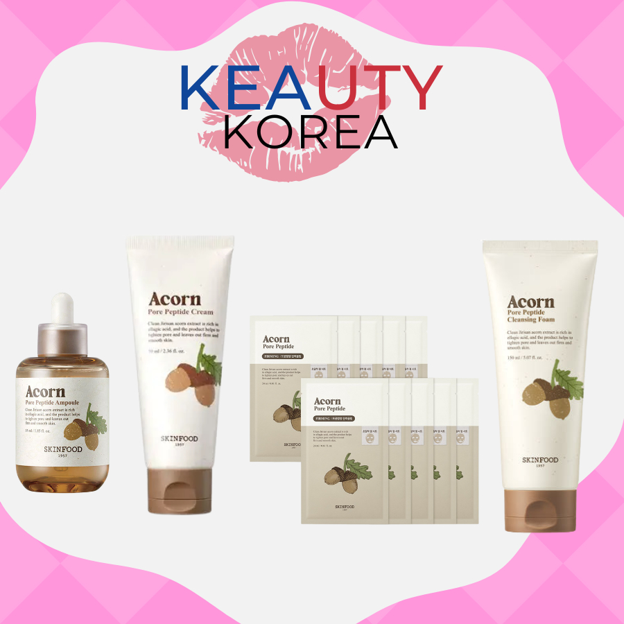 Skinfood Acorn Pore Peptide Ampoule 55 ml/Acorn Pore Peptide Cream 70 ml/Acorn Pore Peptide Pore She