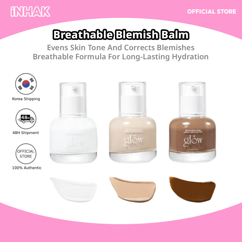 GLOW Breathable Blemish Balm 30ml – บีบีครีมเนื้อบางเบาสําหรับผิวเรเดียนท์ธรรมชาติ