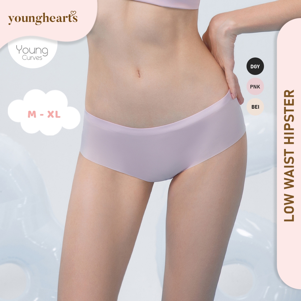 Young Hearts Young Curves Basic Clean Cut กางเกงชั้นใน Hipster เอวต่ํา C04-200395*ล้างสต๊อก