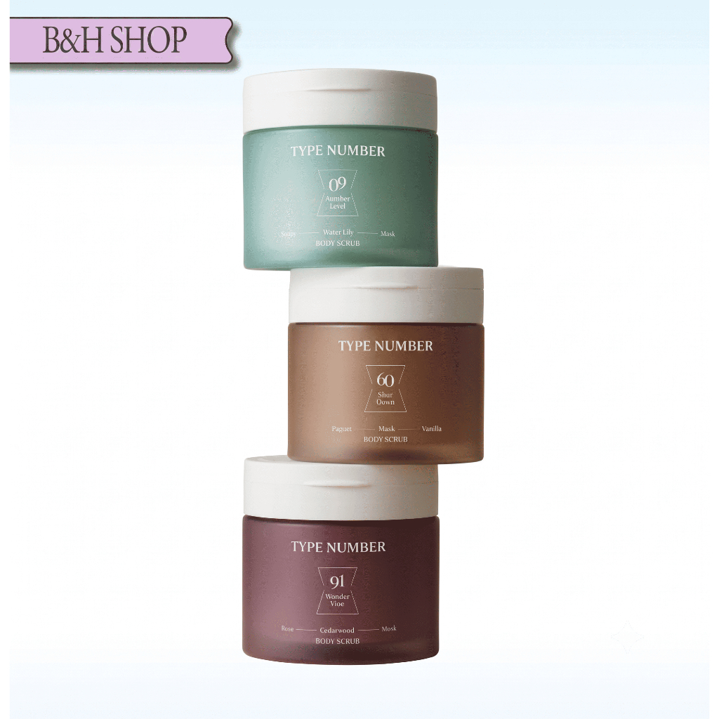 [club clio] Type Number Body Scrub, 300g, 1pc / Korean Body Scrub / สูตรขัดผิว / ของแท้ 100% by b&h 