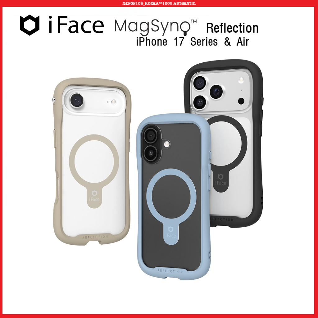 (iFace) REFLECTION Tempered Glass Magfit Bumper Case for iPhone 17 Series – กันกระแทก, Premium Prote