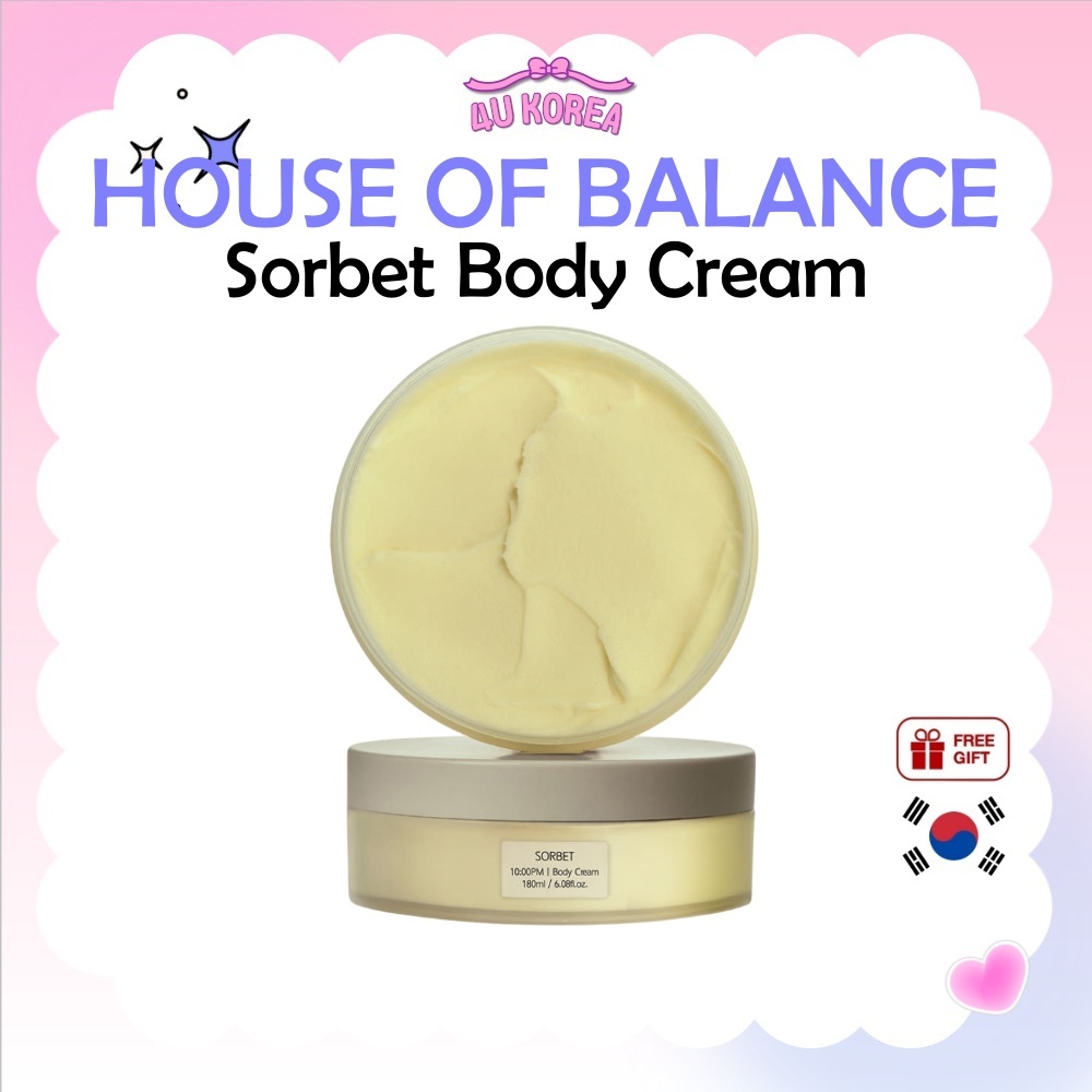 HOUSE OF BALANCE Sorbet Body Cream – 180ml / K-BEAUTY